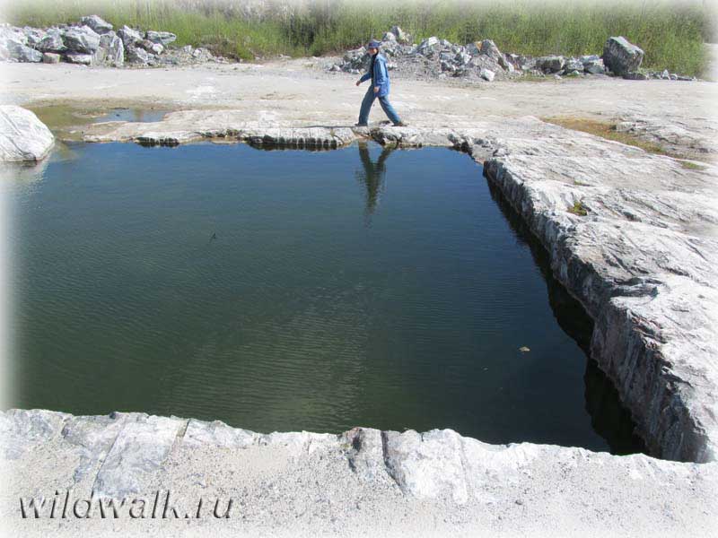 Мраморный бассейн в Рускеале. Фото.